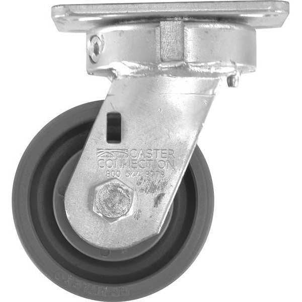 Swivel Plate Caster, Nylon, 4 in., 1000 lb.