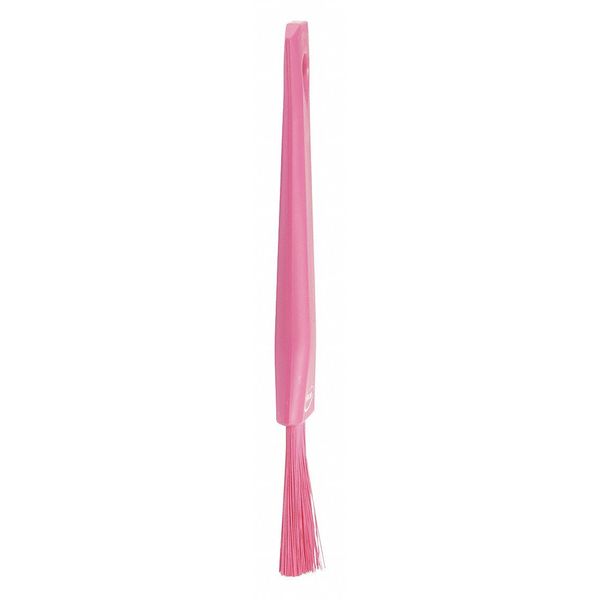 1 13/16 in W Detail Brush, Soft, 5 51/64 in L Handle, 8 5/64 in L Brush, Pink, Plastic
