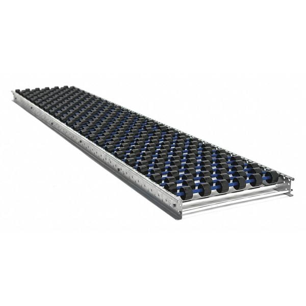 Flow Rack Conveyor, Skate Wheel Type, 6 ft L, 12 in W, 50 lb/ft Max Load Capacity