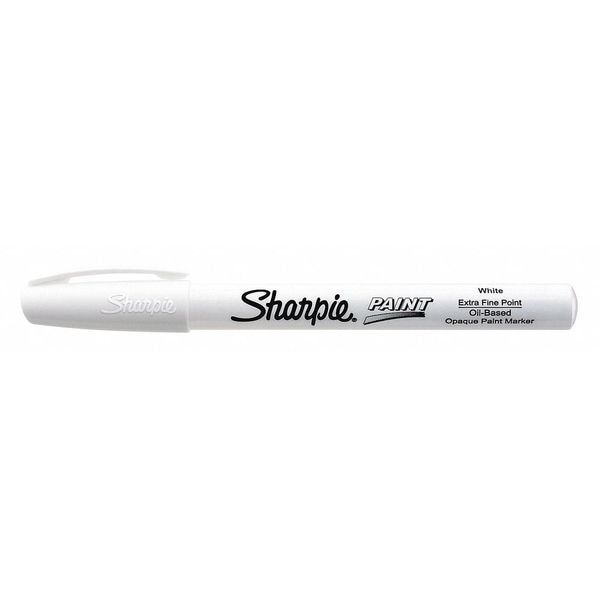 Paint Marker, Extra Fine Point, White, PK12