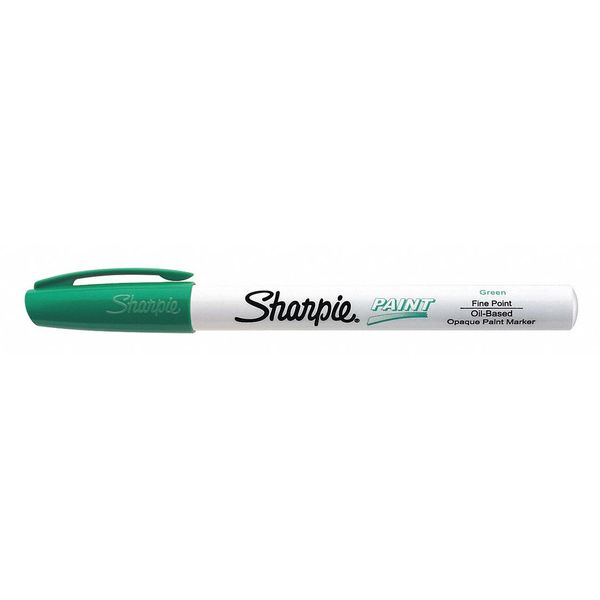 Paint Marker, Fine Point, Green, PK12