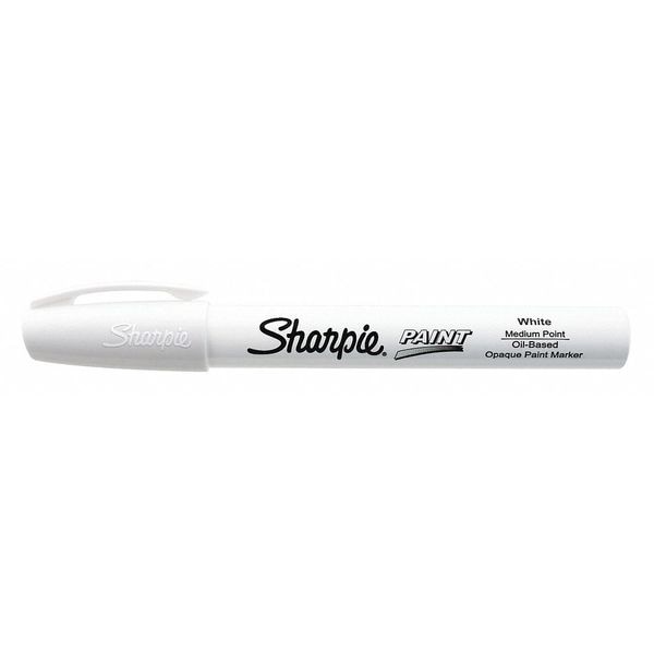 Paint Marker, Medium Point, White, PK12