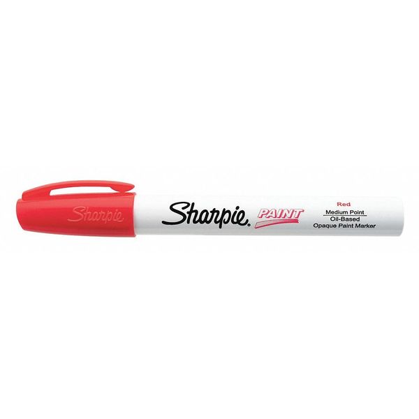 Paint Marker, Medium Point, Red, PK12