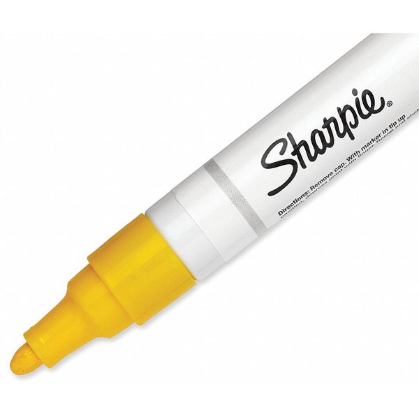 Paint Marker, Medium Point, Yellow, PK12