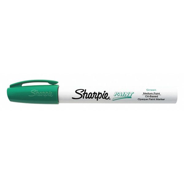 Paint Marker, Medium Point, Green, PK12
