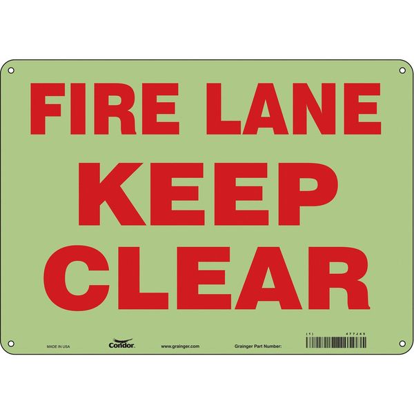 Safety Sign, 10 in Height, 14 in Width, Polyethylene, Horizontal Rectangle, English, 477J45