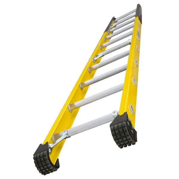Manhole Ladder, Fiberglass, Yellow Finish