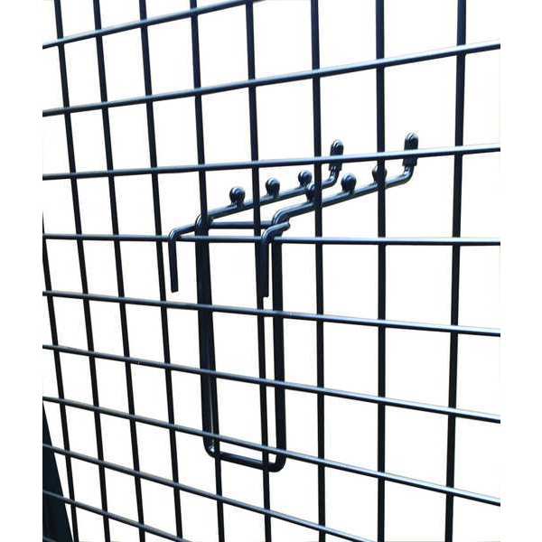 Long Handle Mobile Tool Rack, 36 in W x 72 in H x 24 in D, Steel, 240 lb Capacity, Black