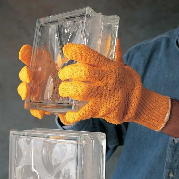 Knit Gloves, L, Terry/Polyester, PK12