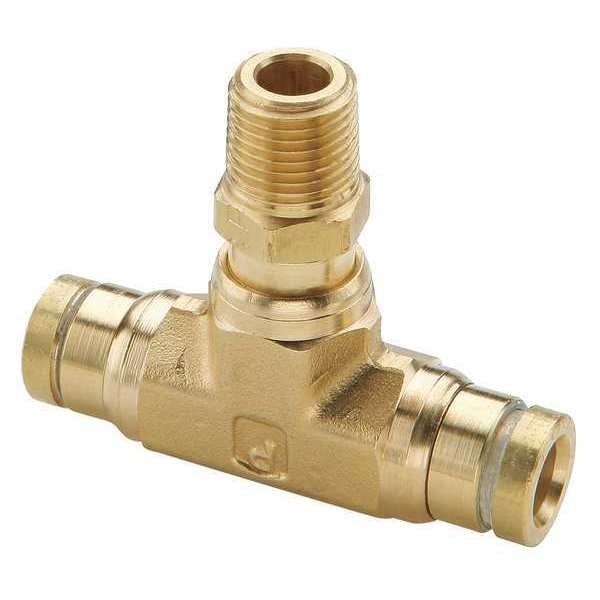 Swivel Male Branch Tee, Brass, 1.22 in. L