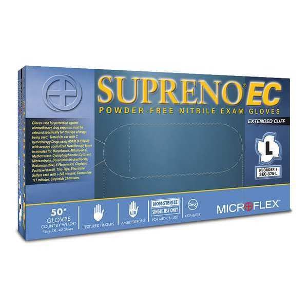 Exam Gloves with Advanced Barrier Protection, Nitrile, Powder Free, Violet Blue, XS, 50 PK