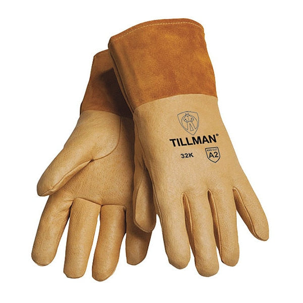 MIG Welding Gloves, Pigskin Palm, 2XL, PR