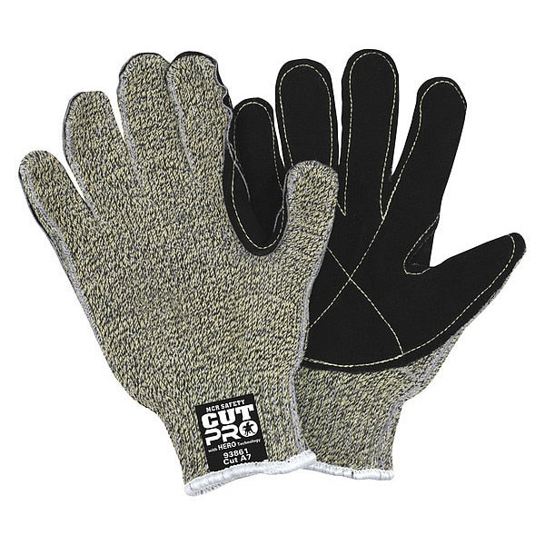 Cut Resistant Gloves, A7 Cut Level, Uncoated, M, 1 PR