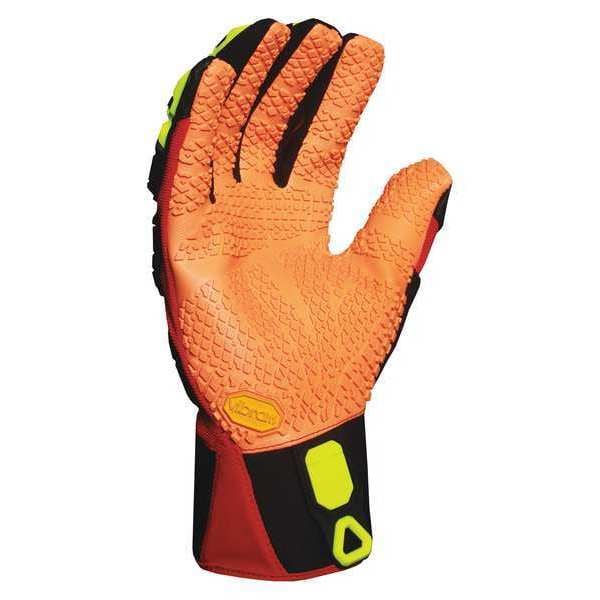Anti-Vibration Gloves, M, Rd/Blk/Yellow, PR