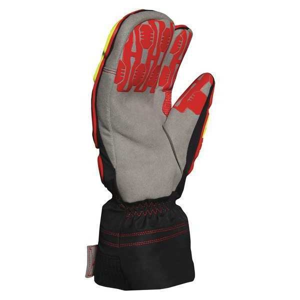 Impact Gloves, M, Red/Black/Gray/Yellow, PR