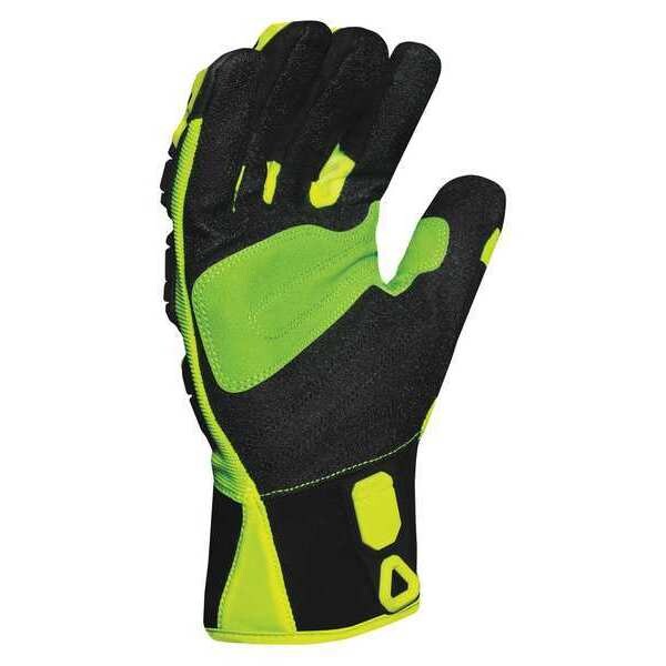 Impact Gloves, M, Slip On Closure, PR