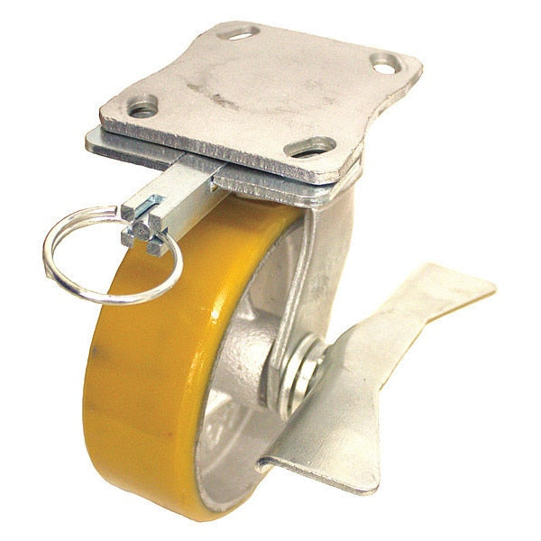 Plate Caster, 1200 lb. Ld Rating, Ball