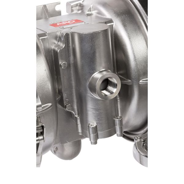 Double Diaphragm Pump, Stainless steel, Air Operated, Santoprene