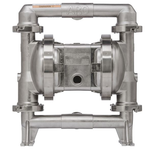 Double Diaphragm Pump, Stainless steel, Air Operated, Santoprene