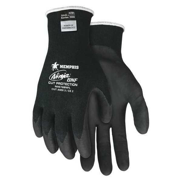 Cut Resistant Coated Gloves, A3 Cut Level, Nitrile, 2XL, 1 PR