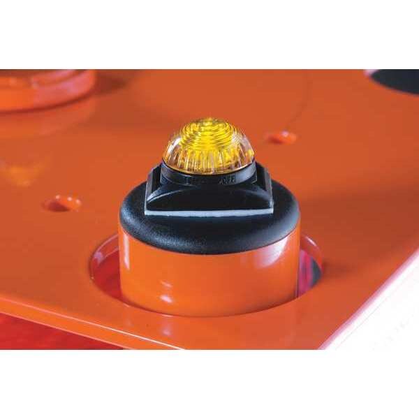 Barrier System LED Lights, Plastic, Amber