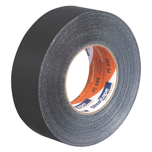 Duct Tape, 55m L, Adhesion 71 oz./in, Black