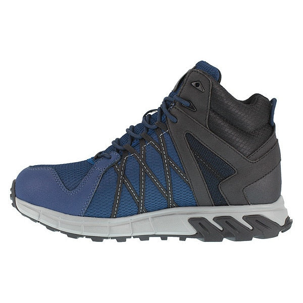 Size 9-1/2 Men's Athletic High-Top Alloy Work Shoe, Blue