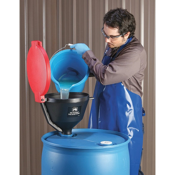 Drum Funnel, 10 gal. Flow Capacity, Red