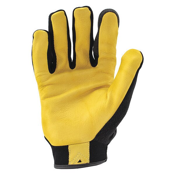Mechanics Touchscreen Gloves, XL, Black/Gold, Single Layer, Polyester
