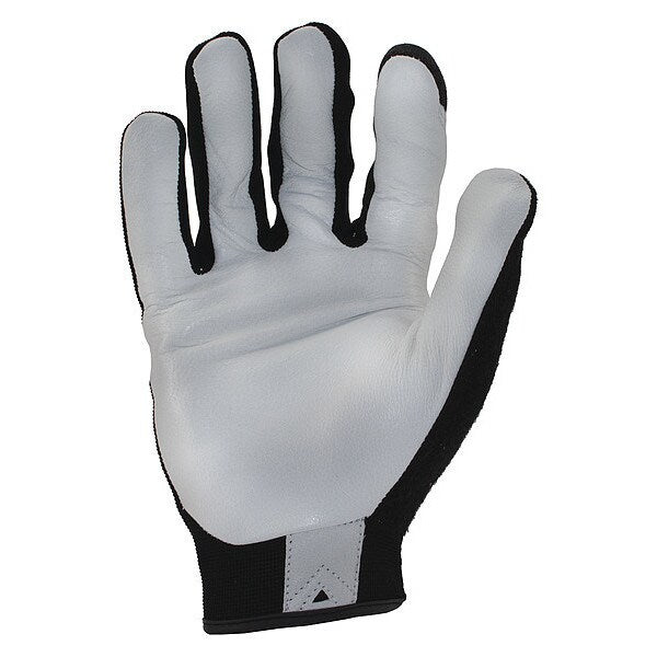 Mechanics Touchscreen Gloves, S, Black/White, Single Layer, Polyester