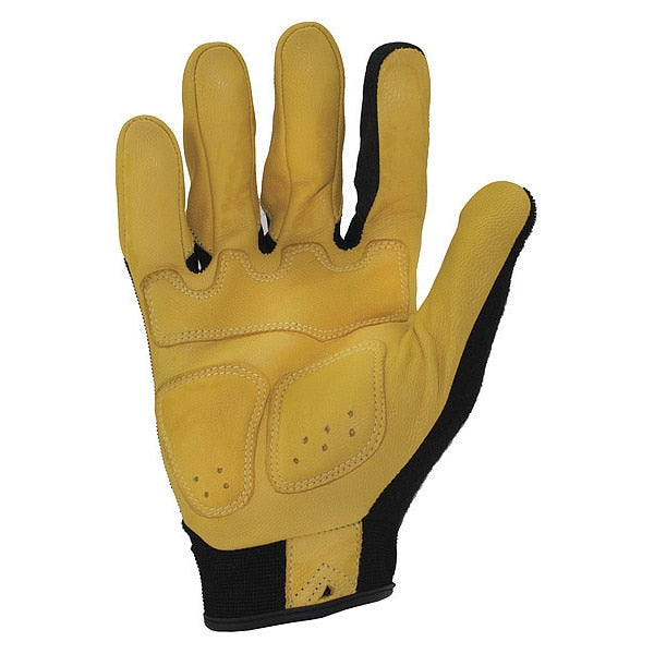 Impact Resistant Gloves, 2XL, Blk/Ylw, PR