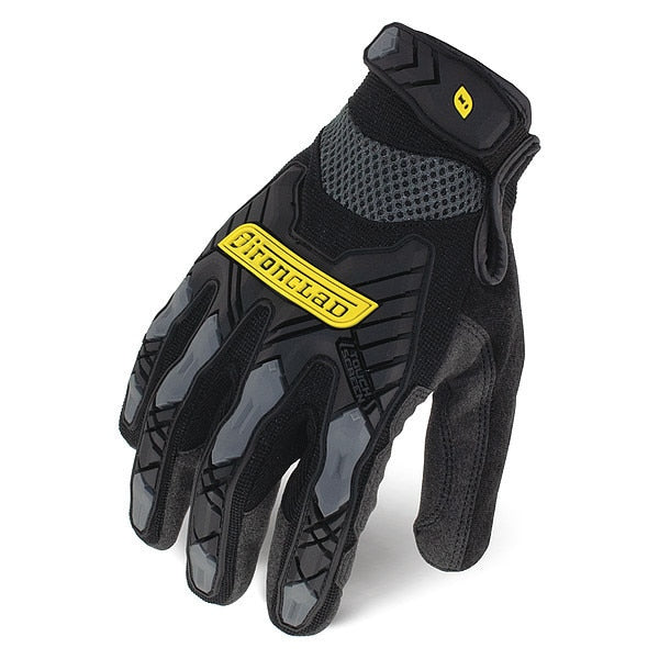 Impact Resistant Gloves, Sz 2XL, Black, PR