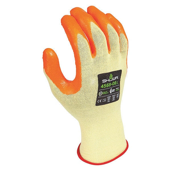 Cut Resistant Coated Gloves, A4 Cut Level, Nitrile, S, 1 PR
