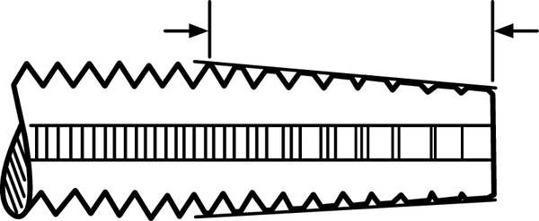 Straight Flute Hand Tap , M8-1.25 , Taper , 4 Flutes, UNC
