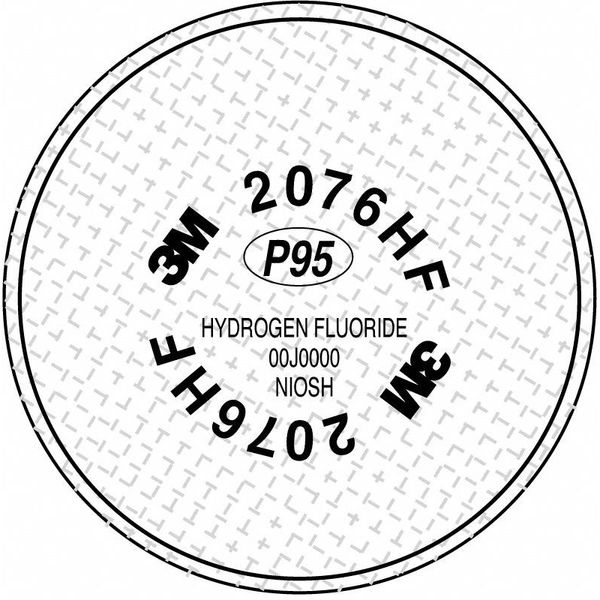 Combination Cartridge/Filter, Bayonet, HF, P95, Nuisance Level AG, Olive, 2 PK, NIOSH