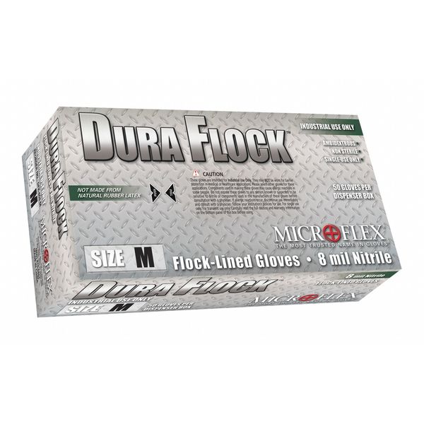 Disposable Gloves, Nitrile, Powder Free, Green, S, 50 PK