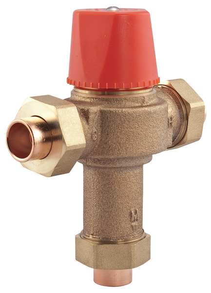 Mixing Valve, Brass, 0.5 to 23 gpm