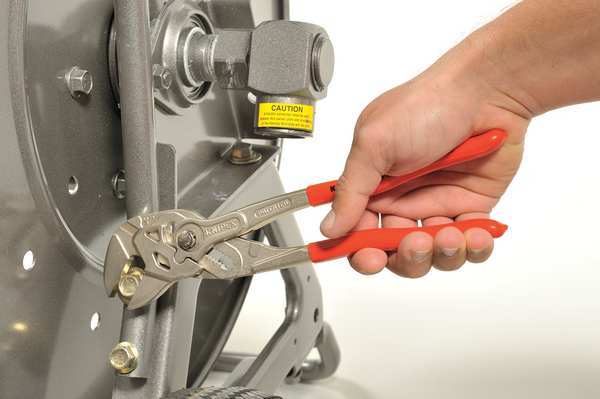 6 in Straight Jaw Plier Wrench Smooth, Plastic Grip