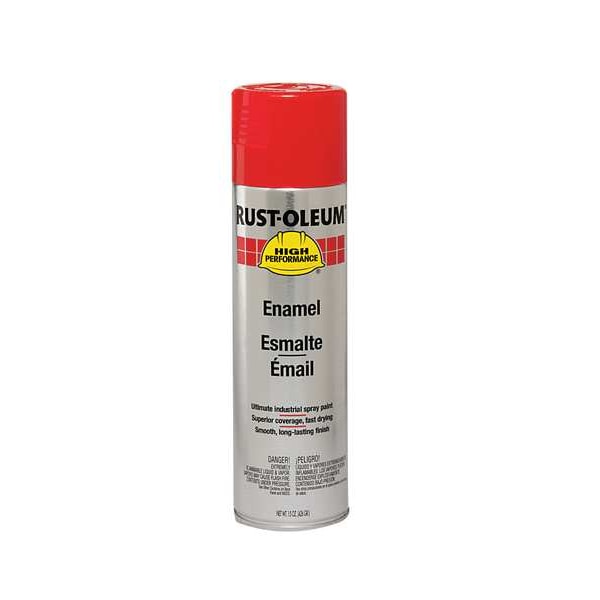 Rust Preventative Spray Paint, Safety Red, Gloss, 15 oz