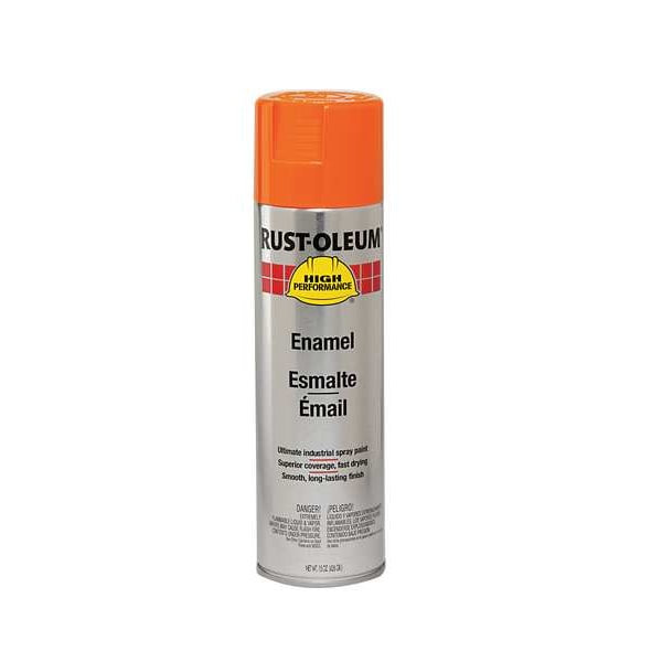 Rust Preventative Spray Paint, Safety Orange, Gloss, 15 oz
