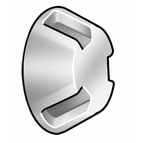 #8-32 x 1/2 in Tri-Groove Round Tamper Resistant Screw, Steel, Zinc Plated Finish, 100 PK