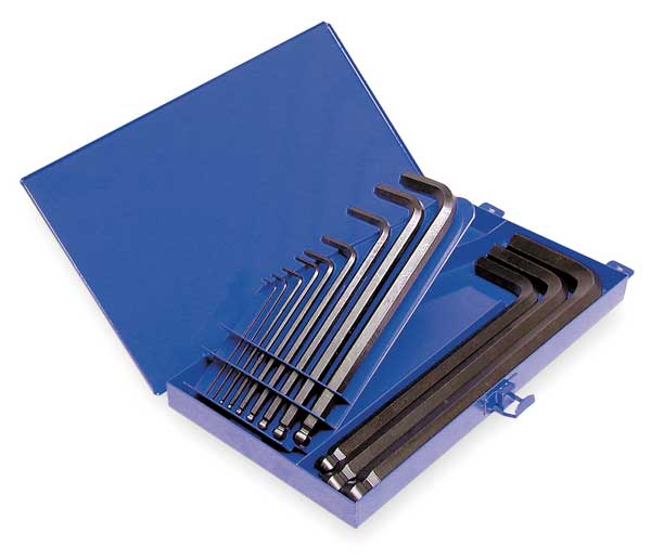13 Piece Metric L-Shape Hex Key Set, 13613