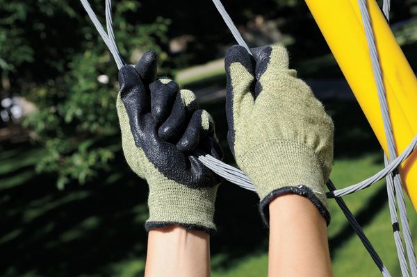 Cut Resistant Gloves, Green/Black, XS, PR