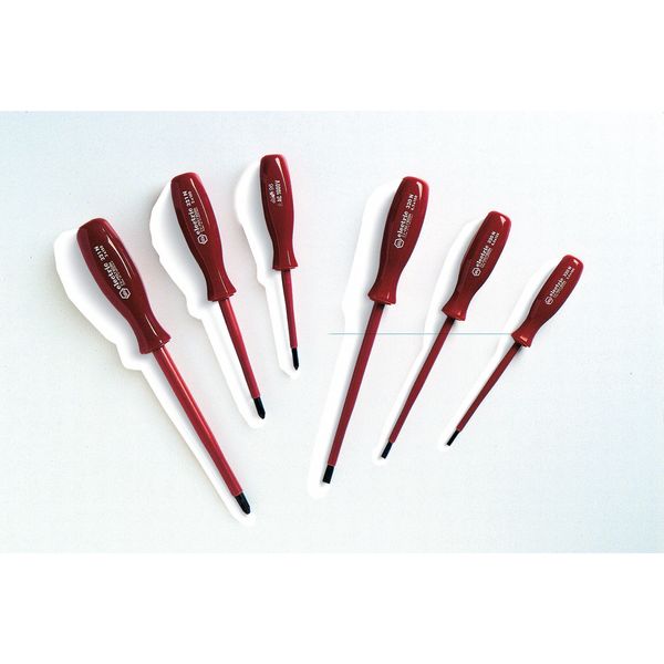 Insulated Screwdriver Set, Slotted/Phillips, 4 pcs