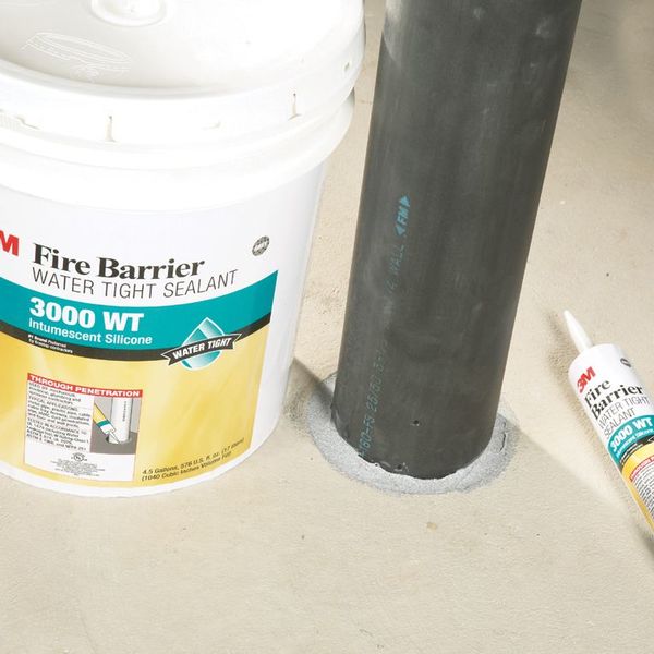Fire Barrier Sealant, Gray, 4.5 gal