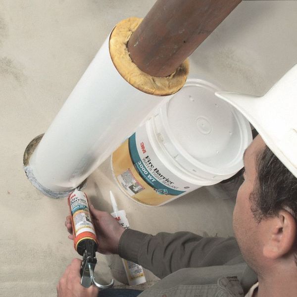 Fire Barrier Sealant, Gray, 4.5 gal