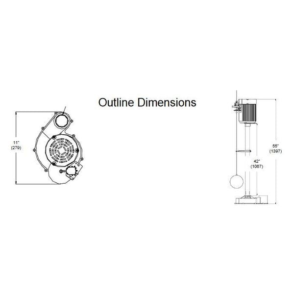 Upright Sump Pump, 1/3 HP