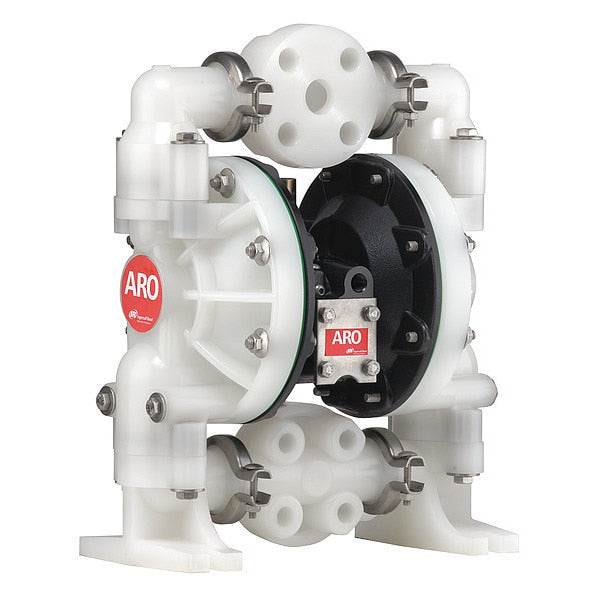Double Diaphragm Pump, Polypropylene, Air Operated, Santoprene, 47 GPM