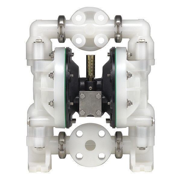 Double Diaphragm Pump, Polypropylene, Air Operated, Santoprene, 47 GPM