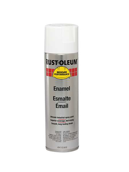 Rust Preventative Spray Paint, White, Gloss, 15 oz